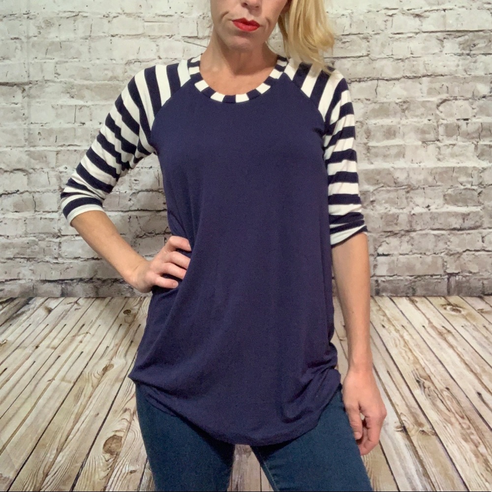 ‼️DE COLLECTION Stretchy striped long sleeve S‼️